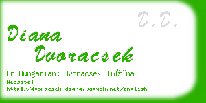 diana dvoracsek business card